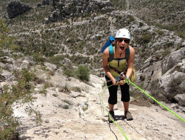  discesa in corda doppia in montagna 